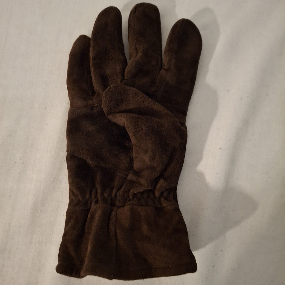 Thinsulate Women's Brown Suede Gloves Classic Design - Picture 2 of 6